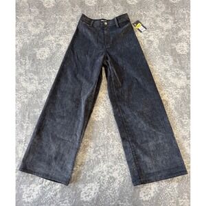 Universal Thread Women's Sailor Wide Leg Pants Gray Wash High Rise Size 2R